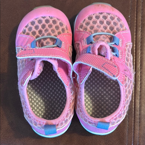 See Kai Run Pink and Gray Kids Sneakers - Picture 3 of 3
